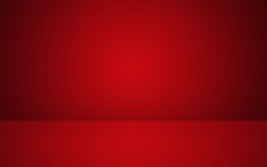 Red room and red floor