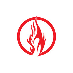 Fire flame vector illustration design template