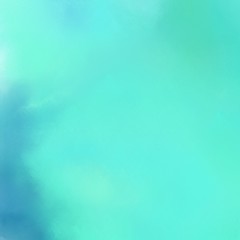 quadratic graphic format diffuse painted texture background with aqua marine, steel blue and medium turquoise color. can be used as texture, background element or wallpaper