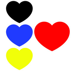 Heart Icon Vector. love illustration symbol. 