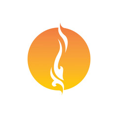 Fire flame vector illustration design template