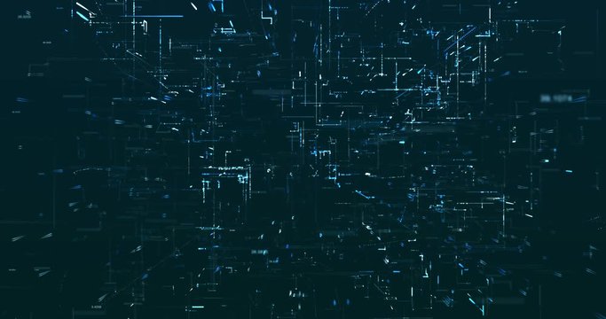 Abstract digital network data background, 3D rendering