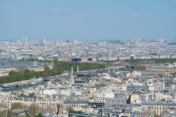 Obraz premium panoramic view of Paris from a height