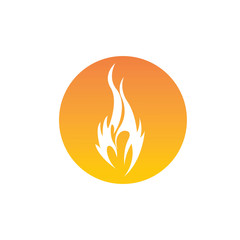 Fire flame vector illustration design template