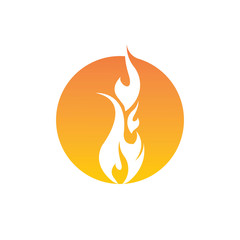 Fire flame vector illustration design template
