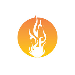 Fire flame vector illustration design template