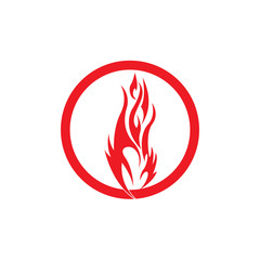Fire flame vector illustration design template