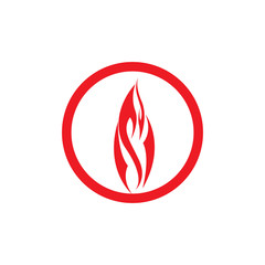 Fire flame vector illustration design template