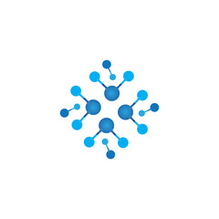 Molecule vector illustration design