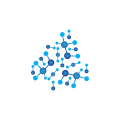 Molecule vector illustration design