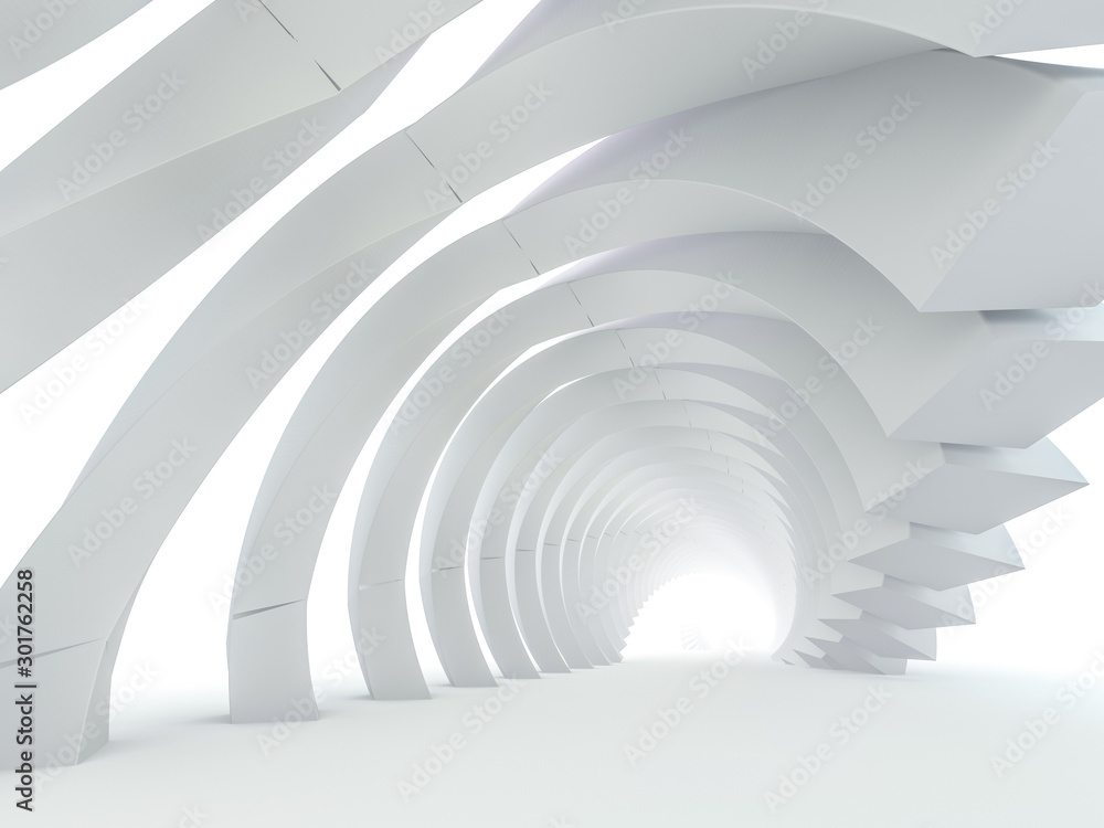 Poster abstract modern architecture background. 3d