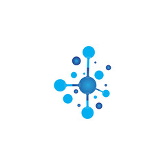 Molecule vector illustration design