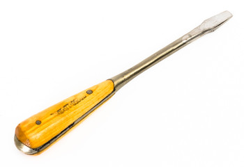 Wooden handle old style screwdriver