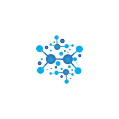 Molecule vector illustration design