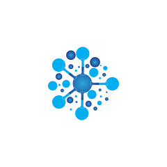 Molecule vector illustration design