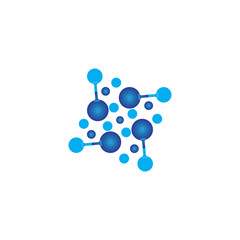 Molecule vector illustration design