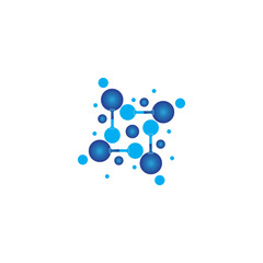 Molecule vector illustration design