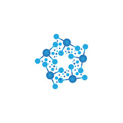 Molecule vector illustration design