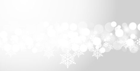 sfondo, elegante, argentato, natale, fiocchi di neve © xyz+