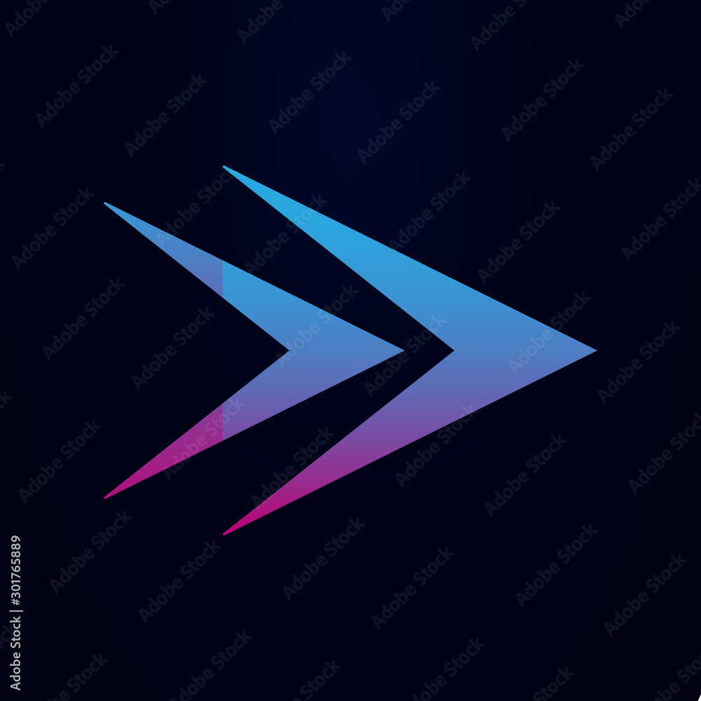 Aufkleber arrow, forward nolan icon. simple glyph, flat vector of arrows icons for ui and ux, website or mobil