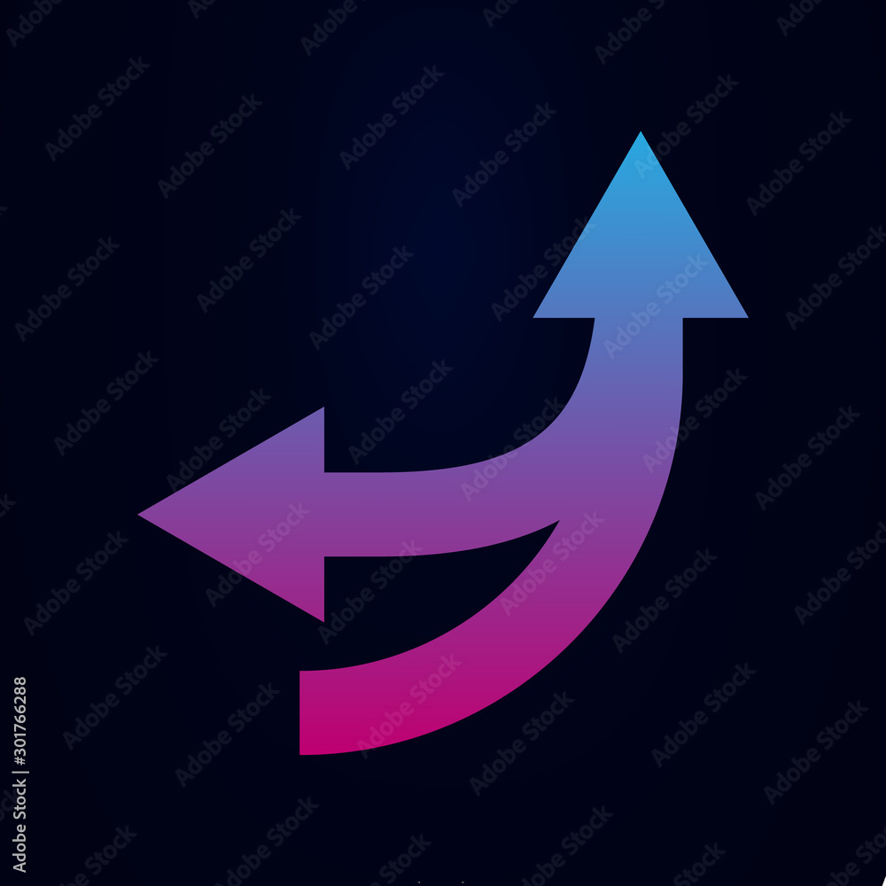 Poster arrow nolan icon. simple glyph, flat vector of arrows icons for ui and ux, website or mobile applica