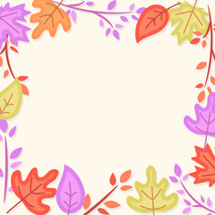Thanksgiving Background Banner poster template vector illustration Autumn holiday greeting card