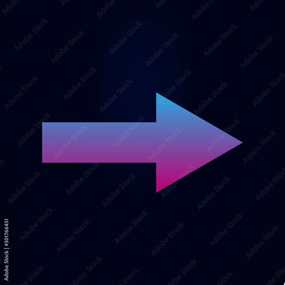 Poster arrow nolan icon. simple glyph, flat vector of arrows icons for ui and ux, website or mobile applica