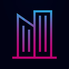 Obraz premium Building nolan icon. Simple thin line, outline vector of building icons for ui and ux, website or mobile application