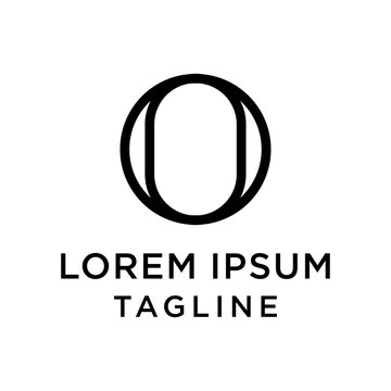 initial letter logo 0O, O0 logo template 
