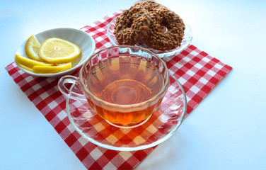 Sunday Tea Party with Lemon and Chocolate Chip Cookies
