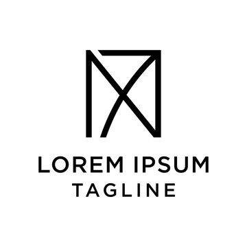 initial letter logo 7N, N7 logo template 