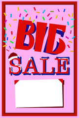 Template of sale poster.