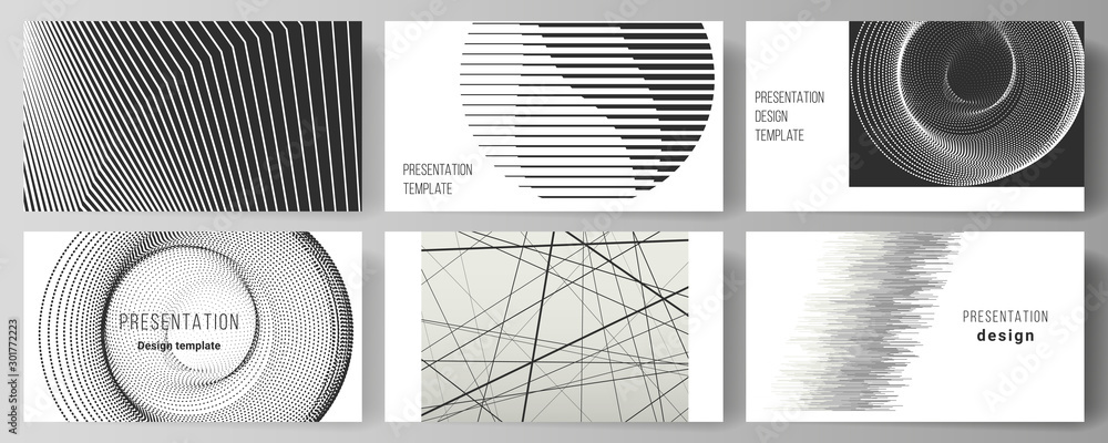 Wall mural the vector illustration of the editable layout of the presentation slides design business templates.