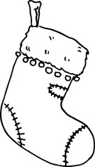 hand draw winter clothes gifts