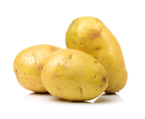 New potato isolated on white background 