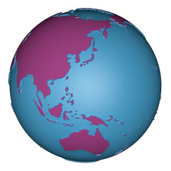 Planeta tierra oceania
