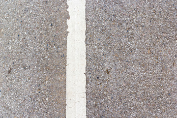 White line on road
