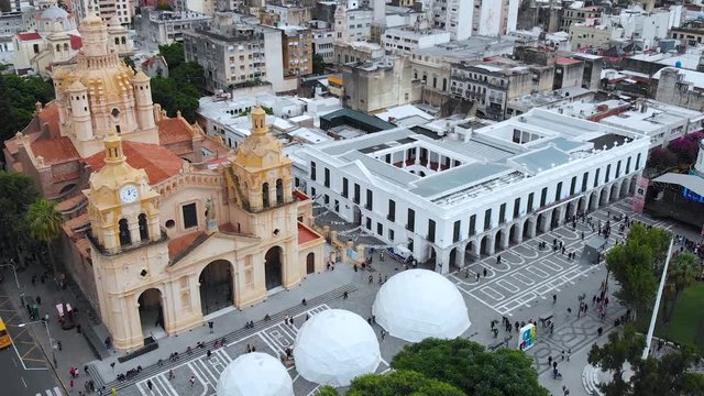Cathedral, Catholic Church, Colonial town hall Cabildo (Cordoba, Argentina)