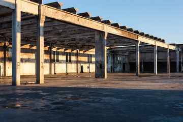 Urban exploration in an abandoned factory