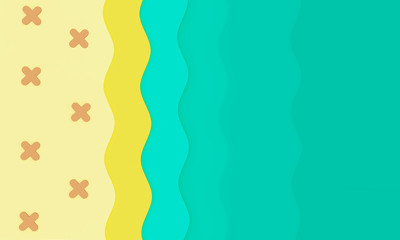 Abstract sea and beach summer background.3d render