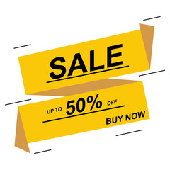 Sale banner. Vector illustration modern template design for web