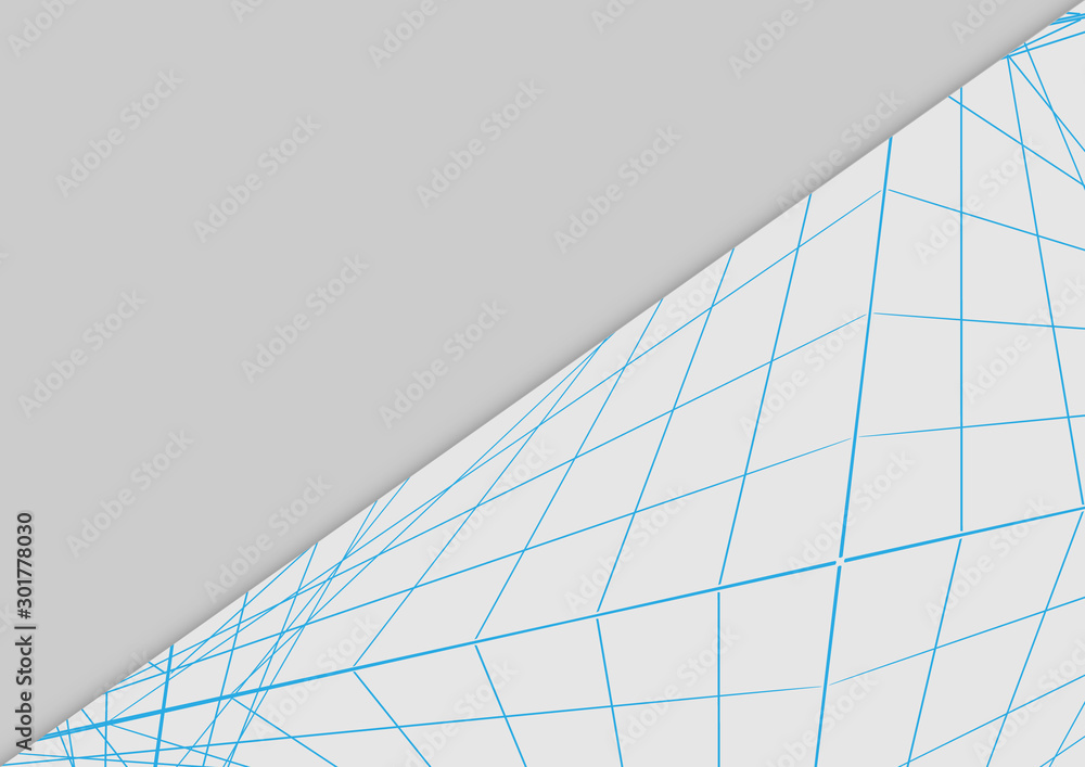 Aufkleber abstract vector mesh and geometric background with connected line and dots. illustration vector desi
