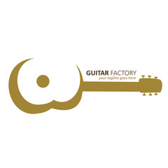 guitar factory vector logos, brands for musicians or artists