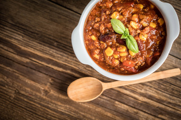 Mexican chili con carne.