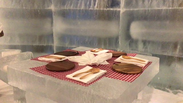 ice bar with snow in Japan