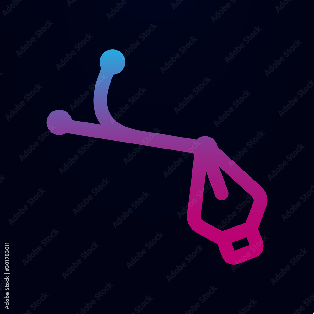 Aufkleber pen tool creative nolan icon. simple thin line, outline vector of mix icons for ui and ux, website o