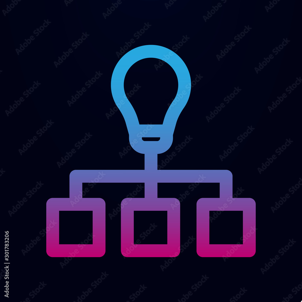 Poster boss idea creative leader nolan icon. simple thin line, outline vector of mix icons for ui and ux, w