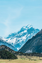 Aoraki / Mount Cook, the highest mountain in New Zealand