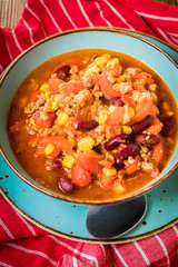 Mexican chili con carne.