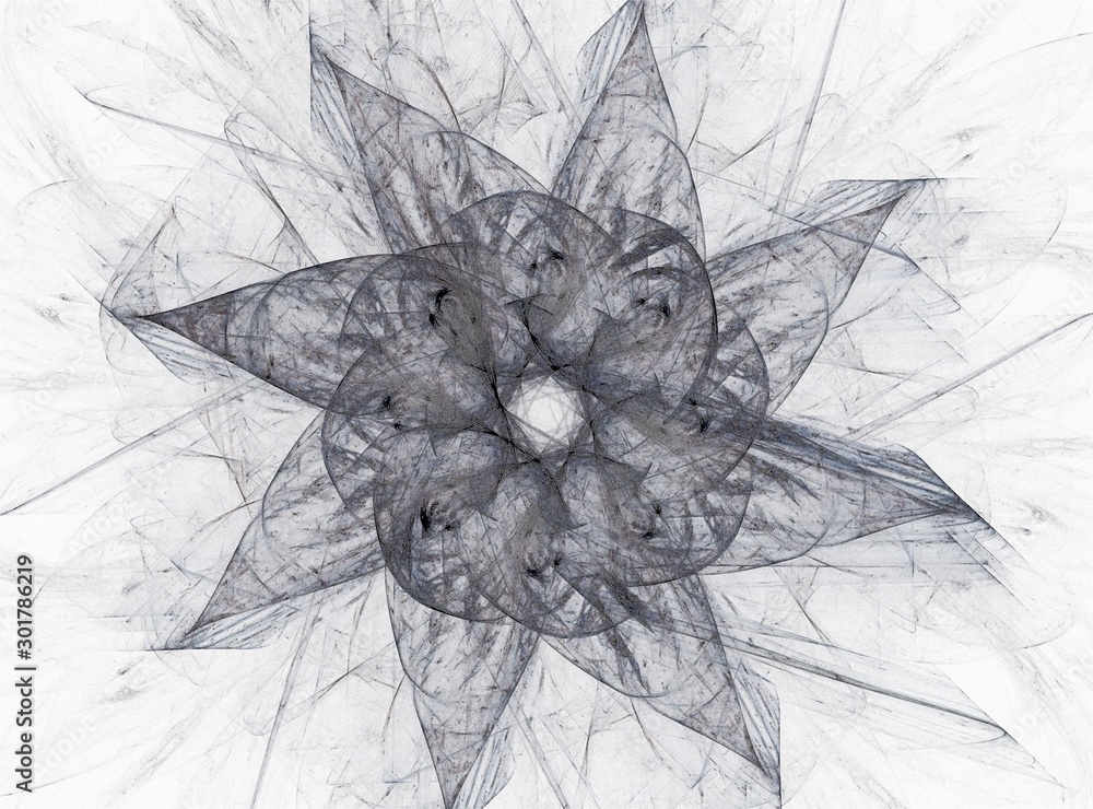 Poster computer generated fractal artwork for creative design, art and entertainment. background with rotat